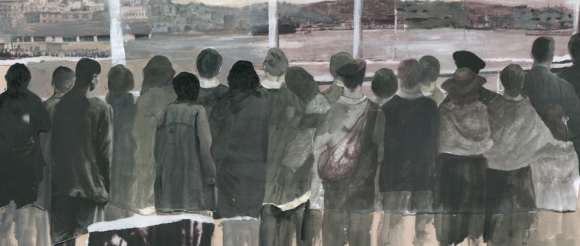 Exposición Boleto de ida de la artista Cecilia Zabaleta en el Museo de la Paz de Gernika